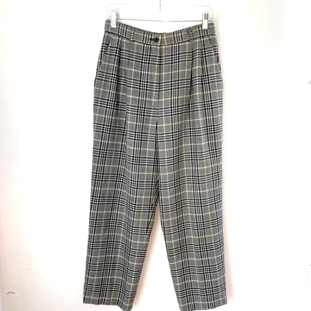 Pendleton Black and White Plaid Pants